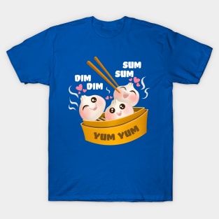 Kawaii Cute Dim Sum Dumplings T-Shirt